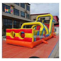 Parcours d'obstacles gonflable pour enfants, jeu sportif extérieur personnalisé, saut d'obstacles pour locations de fêtes et usage commercial