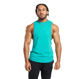 New Customized Logo Casual Muscle Sports Sleeveless Tank Top Breathable Quick-Drying Solid Color Gym Fitness Men's Comfortable - Product Image 1
