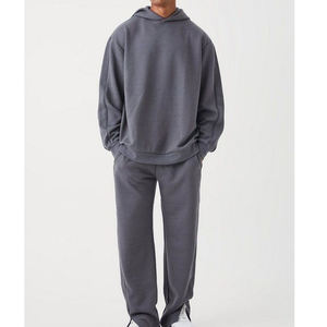 Survêtement en molleton Survêtements à capuche pour hommes Survêtements 2 pièces Ensembles Jogging Survêtement Entraînement Gym Tenues d'échauffement Survêtement - Product Image 3