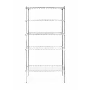 Scaffale da Cucina Cromato a 5 Ripiani 910x455x(H)1830mm - Product Image 1