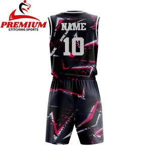 Ensembles de maillots et shorts réversibles respirants imprimés 2025, sublimation intégrale personnalisée, uniformes de basketball à séchage rapide - Product Image 6