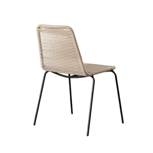 Silla de Jardín Minimalista Moderna de Hierro y Cuerda Tejida, Muebles de Exterior Sofisticados, Sillas de Jardín de la Mejor Calidad - Product Image 5