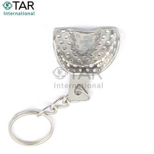 ถาดพิมพ์ลายกุญแจทันตกรรมพวงกุญแจสแตนเลสขนาดเล็กเครื่องมือทันตแพทย์เครื่องมือทางการแพทย์ที่ถูกสุขลักษณะ - Product Image 3