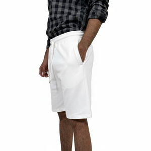 Pantalones Cortos Deportivos de Felpa Francesa Gruesa de Alta Calidad, Lisos, con Cordón, para Hombre, Pantalones Cortos de Forro Polar con Pedrería para Hombre - Product Image 2