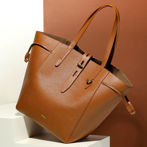 2025 Elegant Designer <b>Large</b> Leather <b>Tote</b> <b>Bags</b> Spacious Stylish <b>for</b> Work <b>Travel</b> Open Zipper Multiple Colors Durable Essential - Product Image 1
