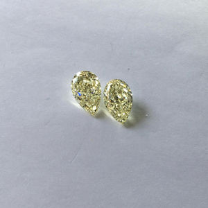 ลูกแพร์สีเหลืองแฟนซี3.02กะรัตเพชรแฟนซีตัดจาก VS2อินเดียใส - Product Image 1