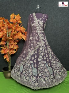 Broderie à paillettes Zari Work Net Tissu Party Wear Lehenga Choli avec chemisier et Dupatta pour les mariages et événements d'été - Product Image 6