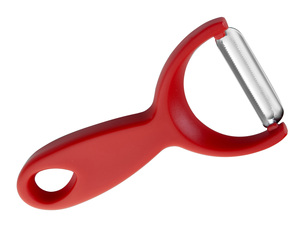 Pelapatate rosso in acciaio inox 10/18 15x7cm (Ibili 794000) - Product Image 1