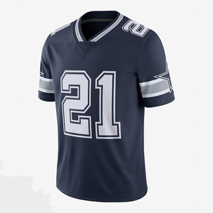 Ropa de calle personalizada, ropa de fútbol de béisbol, camiseta transpirable de manga corta de doble capa, camiseta de fútbol americano de malla Retro para hombres - Product Image 1