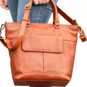 กระเป๋าถือแฟชั่นหนังวัวน้ำหนักเบาสำหรับผู้หญิงวัสดุทนทาน - Product Image 1