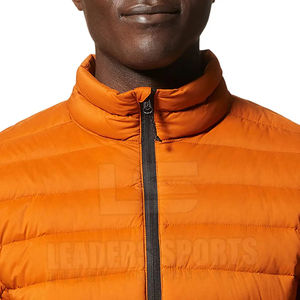 Chaqueta acolchada cálida de invierno personalizada de gran venta, chaquetas acolchadas de manga larga con cuello levantado para hombre - Product Image 6