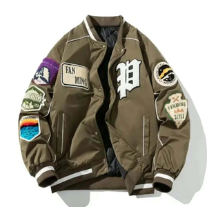 DCY Veste universitaire en laine pour hommes Veste de baseball Letterman en cuir personnalisée High Street Style Hiver Broderie Fournisseur en gros - Product Image 4