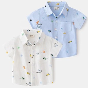 Nouveau design Chemise pour enfants Chemises garçons Vêtements d'été Blouse blanche pour garçon Vêtements décontractés - Product Image 6