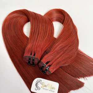 Extensions de cheveux humains vierges vietnamiens, tissage de cheveux raides et soyeux, double trame, cuticules alignées, de la marque Sun Hair Company - Product Image 3