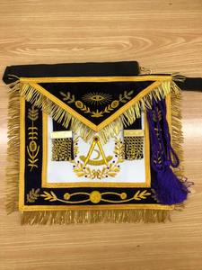 Venta al por mayor Masonic Regalia Custom Made Masonic Delantal Master Mason past Mater - Product Image 3