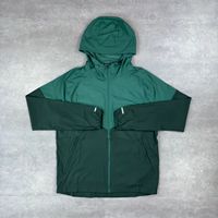 Veste coupe-vent imperméable imprimée unie à capuche pour l'hiver, décontractée, réfléchissante, légère, respirante, pour la course et l'entraînement performant