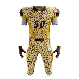 Conjuntos de Fútbol Americano 2025 de Alta Calidad OEM, 100% Poliéster, Secado Rápido, Absorbe la Humedad, Transpirable, Color Sólido del Equipo - Product Image 5