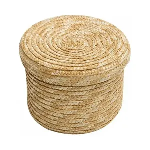 Cesta de bebé cesta de cuerda tejida a mano de algodón para regalo cesta de almacenamiento de cuerda de algodón de India - Product Image 1