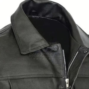 Chaleco de cuero de calidad superior Casual elegante nueva moda cremallera estilo hombres Chaleco de cuero para la venta - Product Image 3