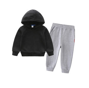Conjunto de chándal apilado para niños de alta calidad con capucha de moda y pantalones Jogger para comodidad y estilo diario - Product Image 5