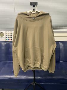 Fabricant Vente en gros Vêtements de rue personnalisés pour hommes, sweats à capuche unis surdimensionnés 400 g/m², poids lourd 100% coton, livraison DDP - Product Image 2