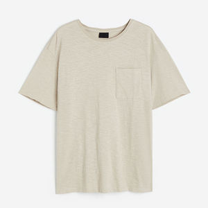 Camiseta de manga corta informal para hombre de nuevo estilo de algodón 100% de alta calidad personalizada diseño impreso tela de punto holgada fresca - Product Image 6