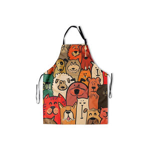 Haute durabilité de qualité fine pur coton conception personnalisée bavoir de cuisine prix de gros tablier sans manches - Product Image 6