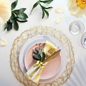 Gold Napkin Holder <b>Ring</b>, Hammered <b>for</b> Wedding, Birthday, Anniversary, Christmas, Holiday, Dining Party Table Setting Decoration - Product Image 2