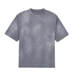 เสื้อยืดคอกลมผู้ชายทรงฮิต ล้างสีแบบแอซิดวอช ผ้าฝ้าย 100% ระบายอากาศได้ดี ความยาวปกติ สีพื้นเรียบง่าย สวมใส่สบายๆ วิ่งได้ เป็นมิตรกับสิ่งแวดล้อม ปี 2026 - Product Image 2
