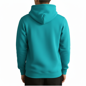 <b>Mens</b> Woolen Pullover <b>Hoodie</b> Solid Lined Autumn Winter Kangaroo Pocket Fashion Custom Logo OEM Wholesale - Product Image 2