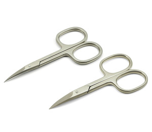 Tijeras de grado industrial con cuchilla afilada de acero inoxidable Mango de acero Cutícula para arte de uñas Logotipo personalizado - Product Image 5