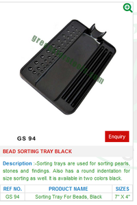 Bandeja de clasificación de cuentas Blanco GS 95 Herramientas de joyería para joyería - Product Image 2