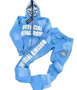 2025 haute qualité Premium Applique Logo survêtement mode Streetwear ensemble élégant unisexe survêtement tenue Logo personnalisé - Product Image 1