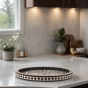 Plateau de service en os incrusté fait main, le plus vendu, pour services à thé, tasses à café et service de fête, disponible au prix d'usine en Inde - Product Image 4