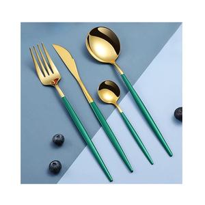 Ensemble de couverts de restaurant d'extérieur en acier inoxydable 304 écologique, avec cuillère et fourchette, compatible lave-vaisselle, vente en gros - Product Image 2