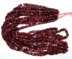 Cuentas espaciadoras de granate natural de Mozambique, cuentas de piedra granate rojo, disponibles a granel - Product Image 4