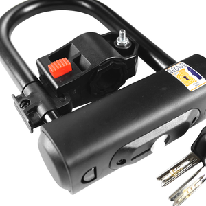 Serrure de vélo/moto/vélo électrique haute sécurité en forme de U UK vendue clé à fossettes argentée sécurisée ABA ARV-B001 1.0Kg acier alliage de Zinc - Product Image 5