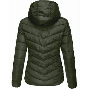 Blouson d'hiver matelassé en coton de haute qualité pour femmes, imperméable, col à capuche, taille plus disponible, toutes les couleurs, doublure en nylon et laine - Product Image 3