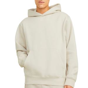 เสื้อมีฮู้ดโอเวอร์ไซส์สำหรับผู้ชายเสื้อฮู้ดแบบสวมหัวมีกระเป๋าโอเวอร์ไซส์ทำจากผ้าฝ้าย - Product Image 1