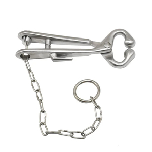 Herramienta para ganado de granja, Alicates de anillo de Nariz de vaca de acero inoxidable, herramienta para tirar de cadena para ganado bovino - Product Image 3