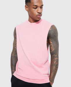 100% Cotton <b>Men's</b> Gym Tank Tops Breathable Fitness Wear to Absorb Sweat Beater Style Tops - Product Image 2