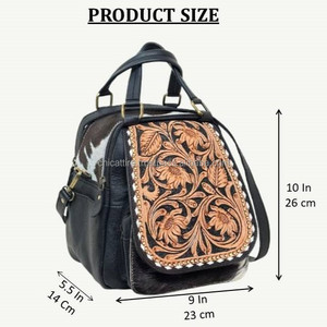 2025 personnaliser grande capacité multifonction usiné à la main en cuir de vachette sac à dos élégant Convertible voyage sac à dos pour les femmes - Product Image 2
