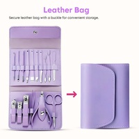 Ensemble de coupe-ongles en acier inoxydable de 16 pièces ensemble complet d'outils de manucure et de pédicure essentiels pour la maison, y compris des outils de beauté