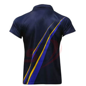 เสื้อโปโลสำหรับผู้ชายเสื้อพิมพ์โลโก้ระเหิดสำหรับเสื้อกีฬาผ้าฝ้ายและโพลีเอสเตอร์ - Product Image 3