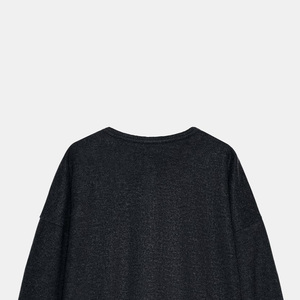 Sweat-shirt côtelé pour femmes, col rond avec fermeture éclair sur le devant, pull à manches longues, polaire douce, chaleur intérieure, impression de logo personnalisé - Product Image 5