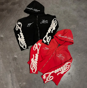 Chándal de lavado ácido para hombre de marca personalizada diseño bordado algodón ajuste cómodo para gimnasio deportivo y ropa informal - Product Image 2