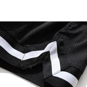Vente en gros, ensemble short de course et basket-ball pour hommes, design en maille, respirant, options de taille pour les sports d'été - Product Image 5