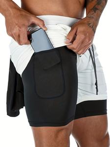 Pantalones Cortos Deportivos para Hombre, de Secado Rápido, Ligeros, para Gimnasio, Entrenamiento, Trotar, Deportes, Transpirables, Ropa Deportiva Activa - Product Image 2