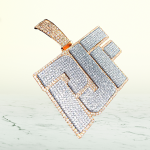 จี้เพชรห้อยฮิปฮอปจี้เพชร925สเตอร์ลิงคุณภาพสูงปรับแต่งสีเงิน - Product Image 2