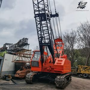 Grue sur chenilles hydraulique HitachiKH100 d'occasion, 30 tonnes, flèche en treillis de 34 m, marque japonaise d'origine, faible nombre d'heures, certifiée CE - Product Image 3